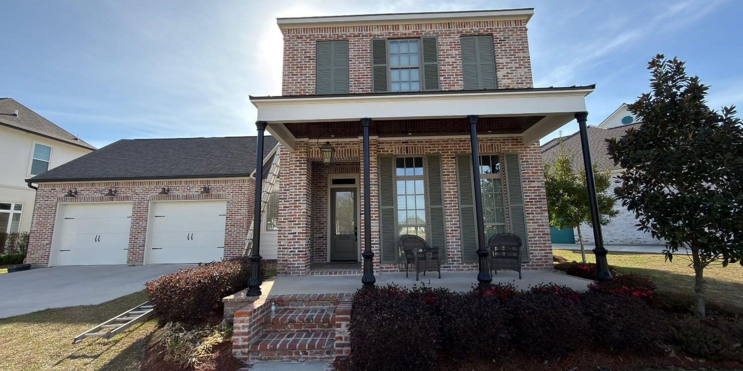 Exterior painting Central two-story gabled siding home 3500-5000 sqft